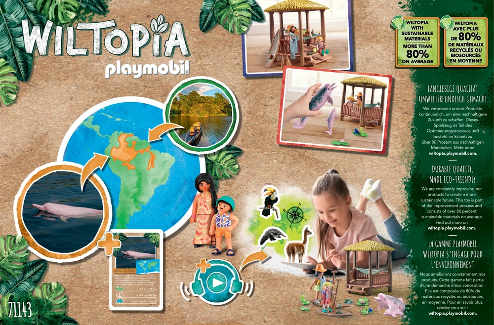 Konstruktorius Playmobil Wiltopia 71143, plastikas