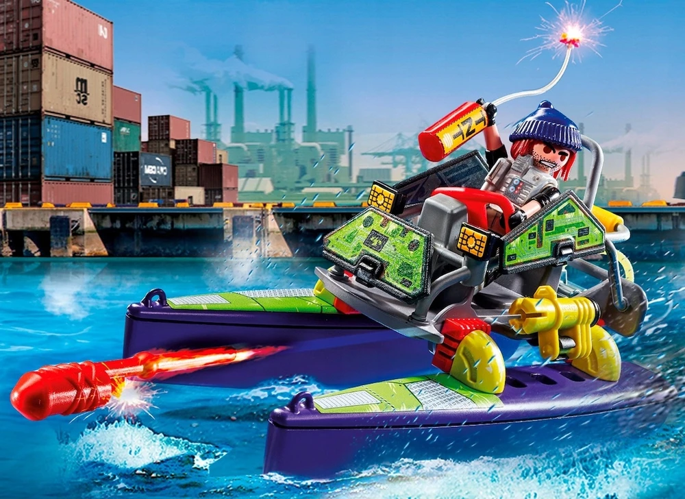 PLAYMOBIL CITY ACTION Specialiųjų pajėgų keturratis 71147
