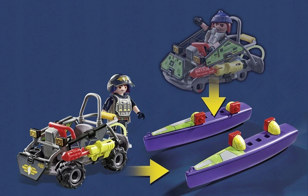 PLAYMOBIL CITY ACTION Specialiųjų pajėgų keturratis 71147