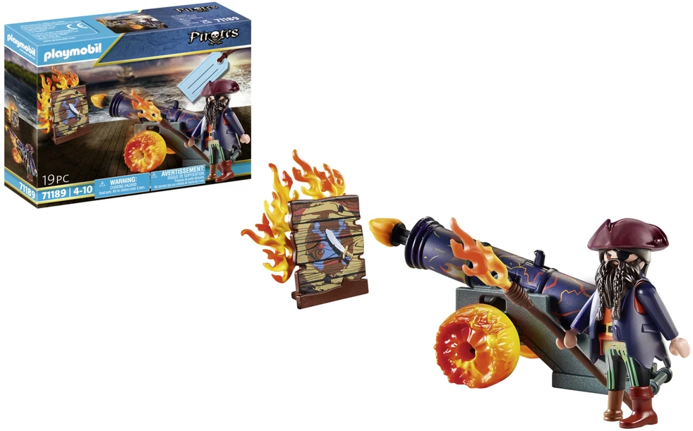 PLAYMOBIL – 71189 – Piratų ir ugnies patranka – Mišrus – Vidinis – Vaikas