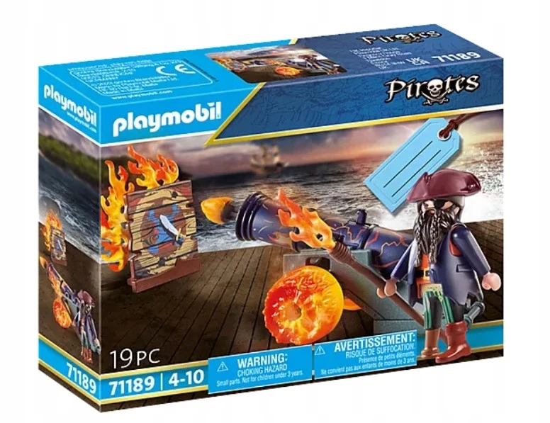 PLAYMOBIL – 71189 – Piratų ir ugnies patranka – Mišrus – Vidinis – Vaikas