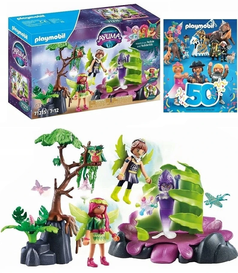 PLAYMOBIL – 71215 – Ayuma – Stebuklingas spąstų augalas – 47 vnt. – Mišrus – 7 metų ir vyresni