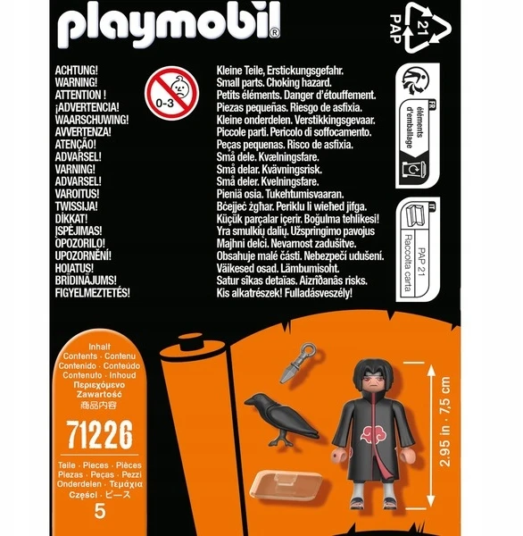 PLAYMOBIL 71226 Itachi Akatsuki - Naruto Shippuden - Nuo 5 metų
