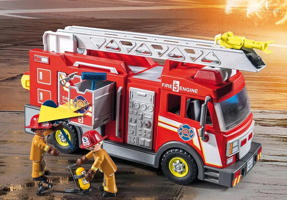 PLAYMOBIL 71233 FIRE TRUCK LIGHTS SOUND ugniagesių žarnų kopėčios