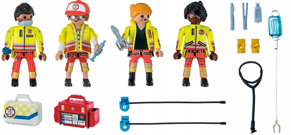 PLAYMOBIL - 71244 - Miesto akcija Gelbėtojai – gelbėtojų komanda