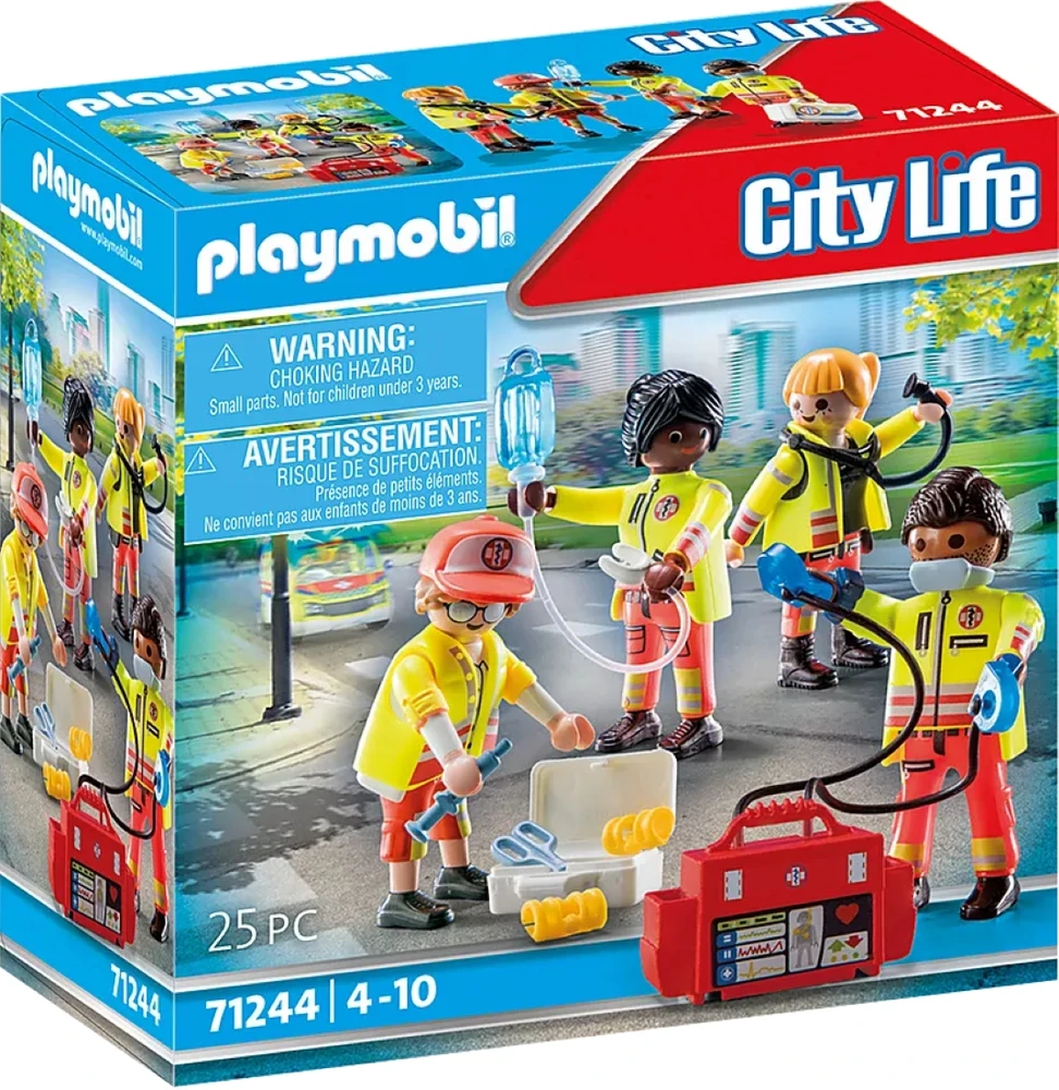 PLAYMOBIL - 71244 - Miesto akcija Gelbėtojai – gelbėtojų komanda
