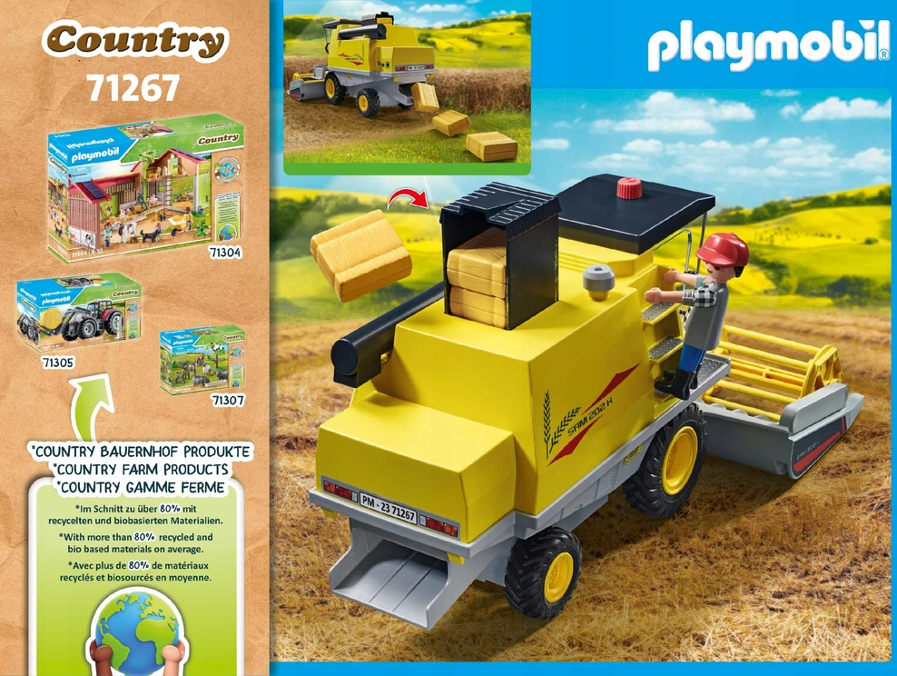 71267 Playmobil Country Kombainas, 41 d.