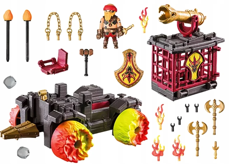 Playmobil Novelmore 71299 Burnham Raiders – ugninė kovinė transporto priemonė