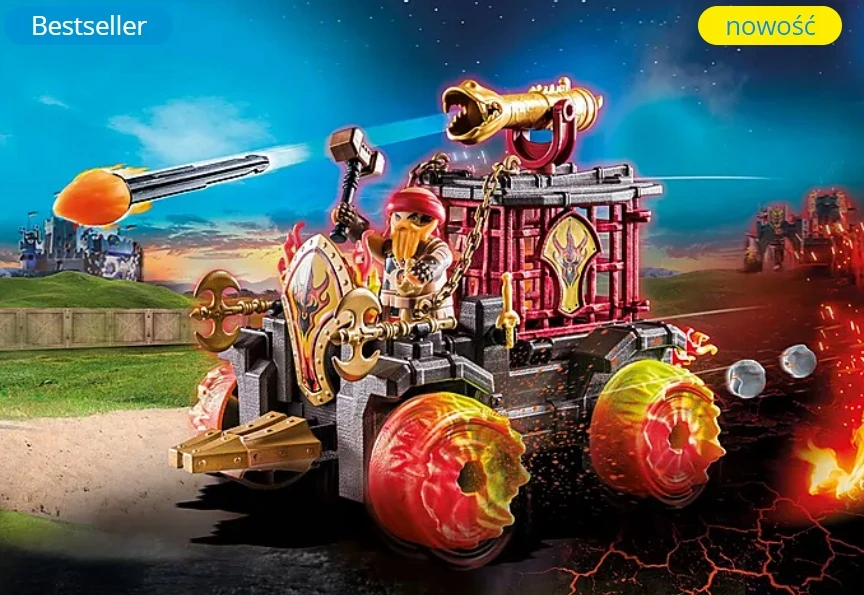 Playmobil Novelmore 71299 Burnham Raiders – ugninė kovinė transporto priemonė