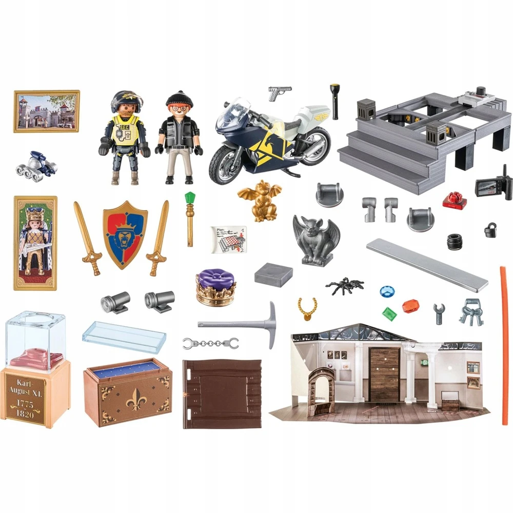 PLAYMOBIL Advento kalendorius 2023 Policija: muziejaus vagystė - 71347