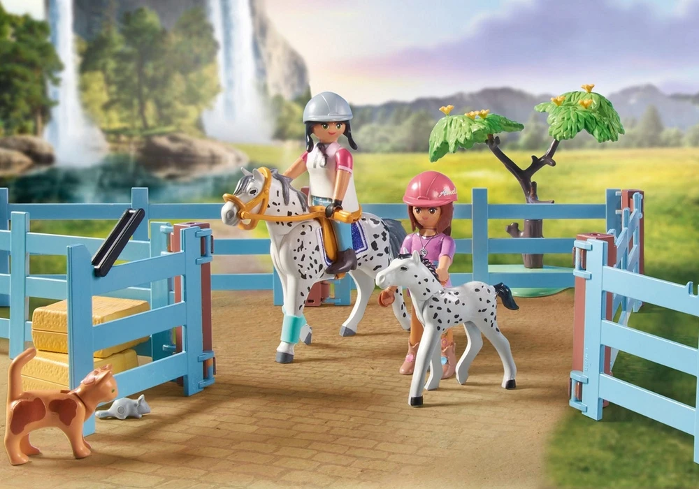 Konstruktorius Playmobil Waterfall Ranch 71351, plastikas