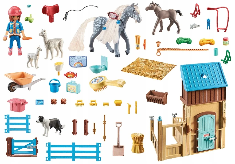 Art. „Playmobil Horse Stall“ su Amelia ir Whisper 71353