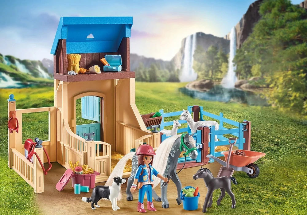 Art. „Playmobil Horse Stall“ su Amelia ir Whisper 71353