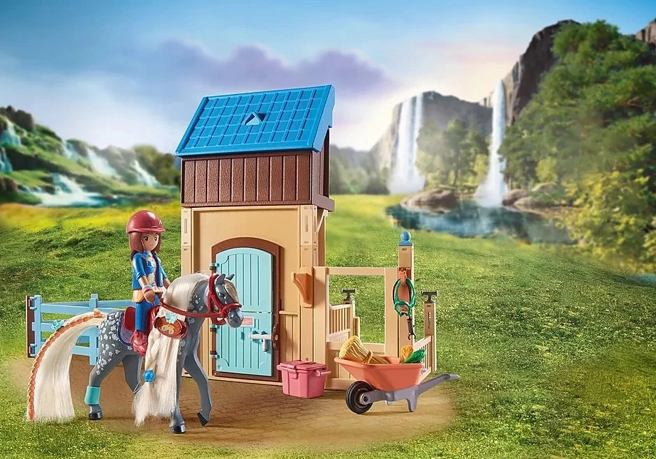 Art. „Playmobil Horse Stall“ su Amelia ir Whisper 71353