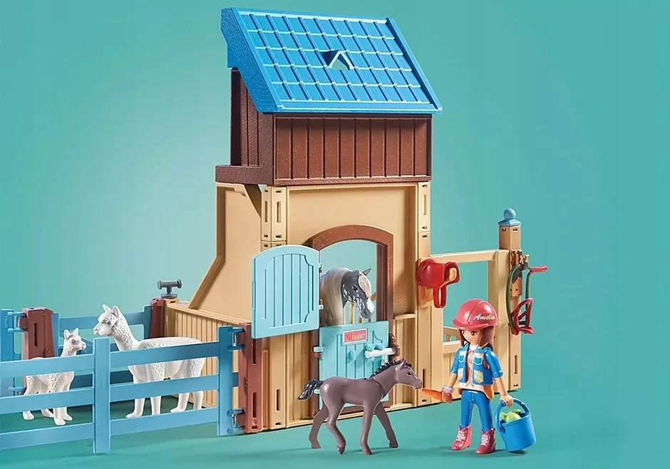 Art. „Playmobil Horse Stall“ su Amelia ir Whisper 71353