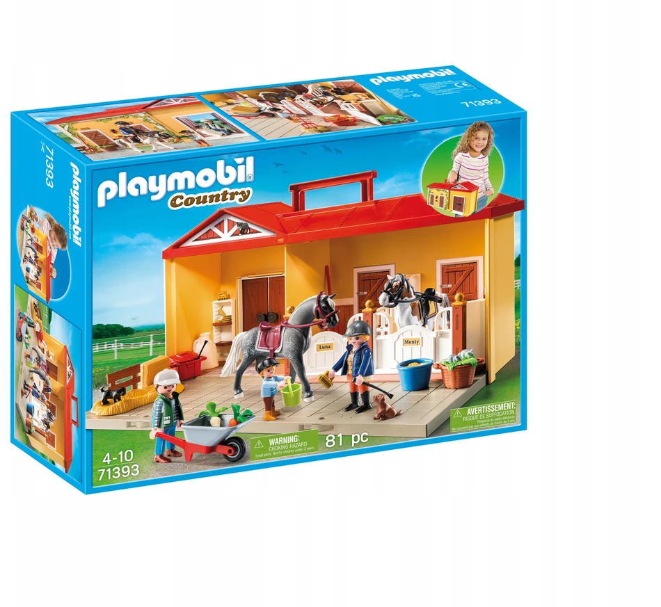 Playmobil Country 71393 Nauja nešiojama arklidė