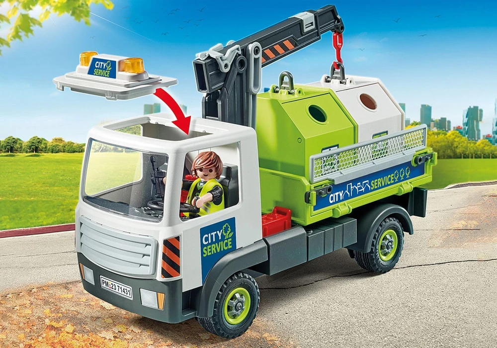 Playmobil City Action 71431 Sunkvežimis su stikline tara