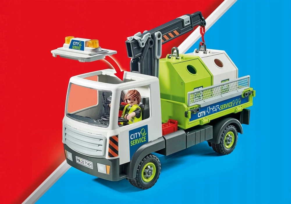 Playmobil City Action 71431 Sunkvežimis su stikline tara