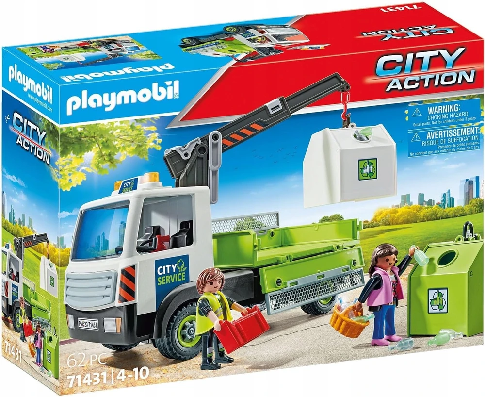 Playmobil City Action 71431 Sunkvežimis su stikline tara