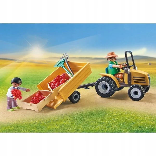 Playmobil Country 71442 Traktorius su priekaba ir vandens baku