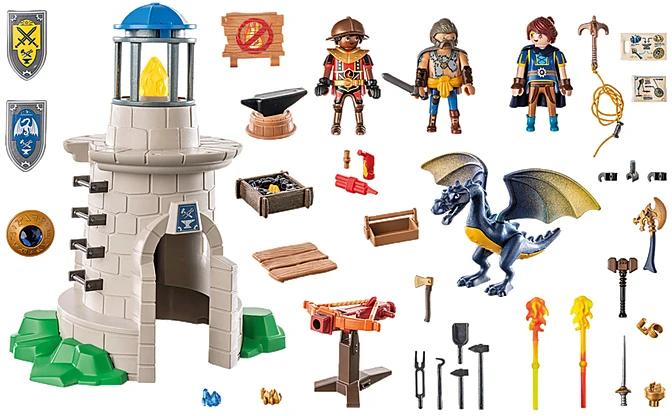 Playmobil Novelmore 71483 Riterio muzikos centras su kalviu ir drakonu