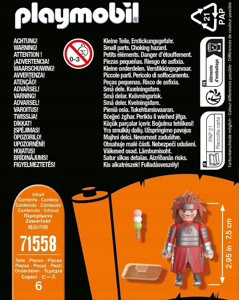 PLAYMOBIL 71558 Naruto Shippuden Choji 6 vnt