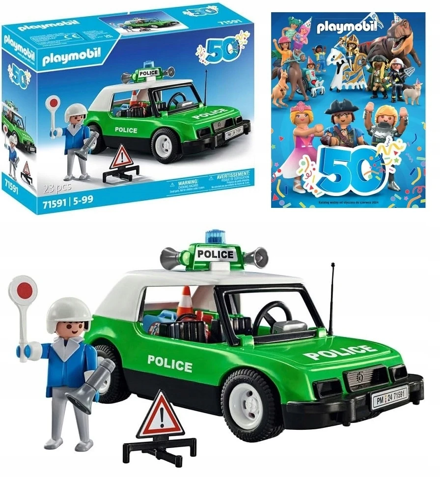 71591 PLAYMOBIL® 50, policijos automobilis
