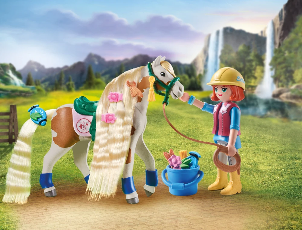 Playmobil Krioklio žirgai 71639 Ellie su koniem