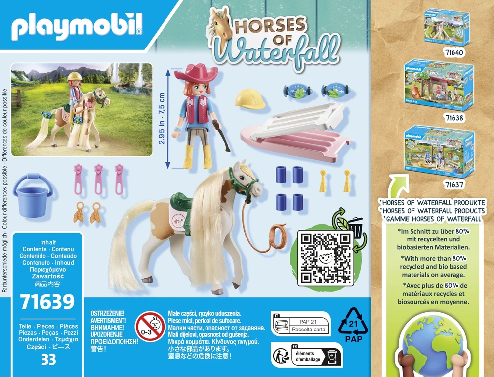 Playmobil Krioklio žirgai 71639 Ellie su koniem