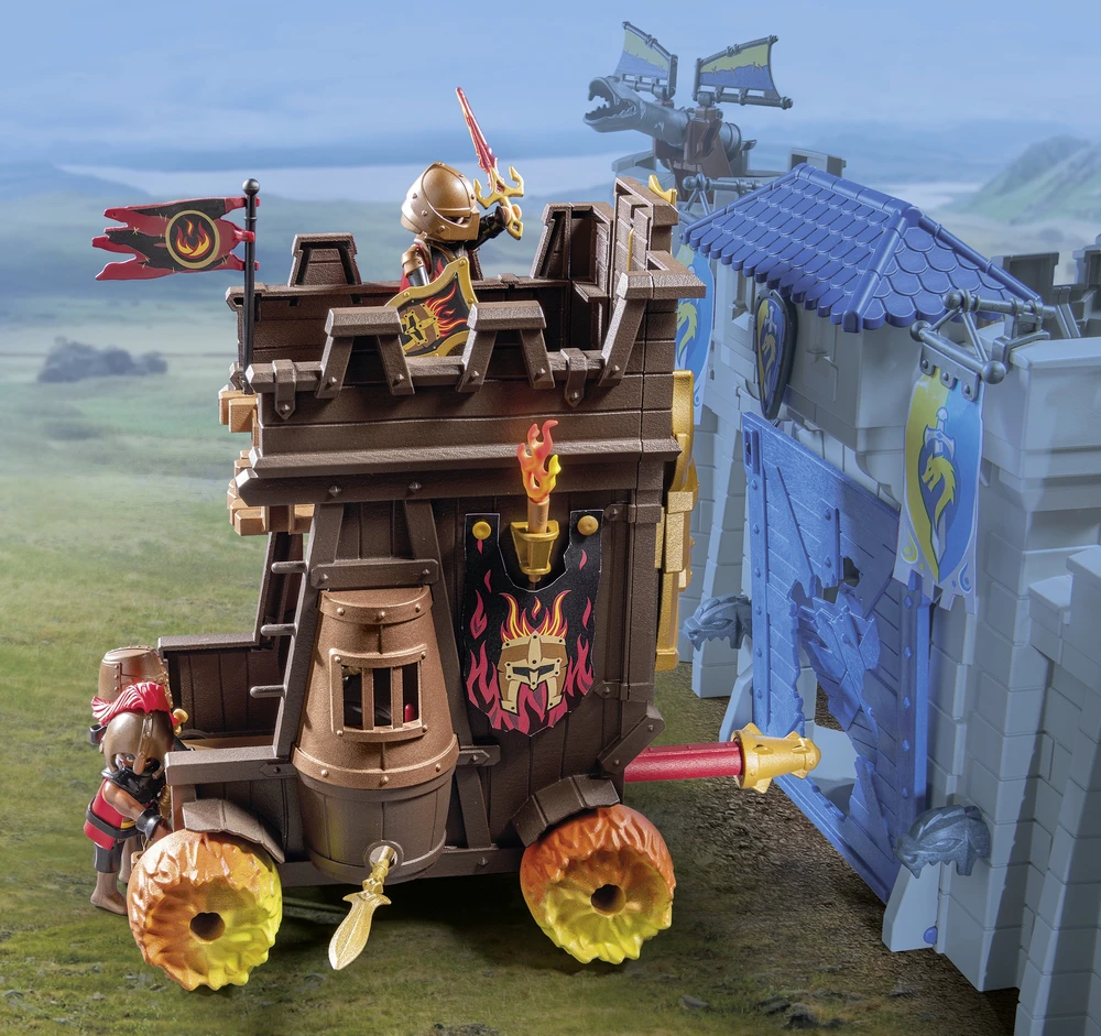 PLAYMOBIL 71643 Battle Wagon Novelmore Knights Fire Cannon Castle Series