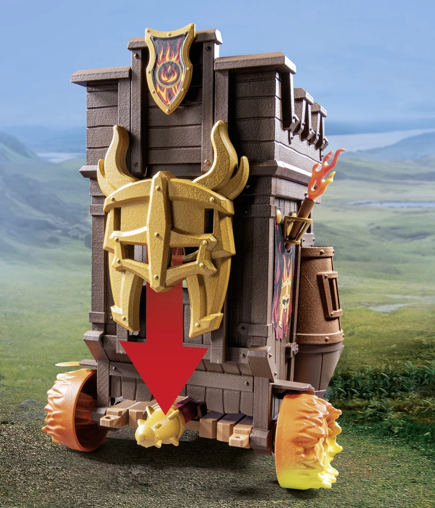 PLAYMOBIL 71643 Battle Wagon Novelmore Knights Fire Cannon Castle Series