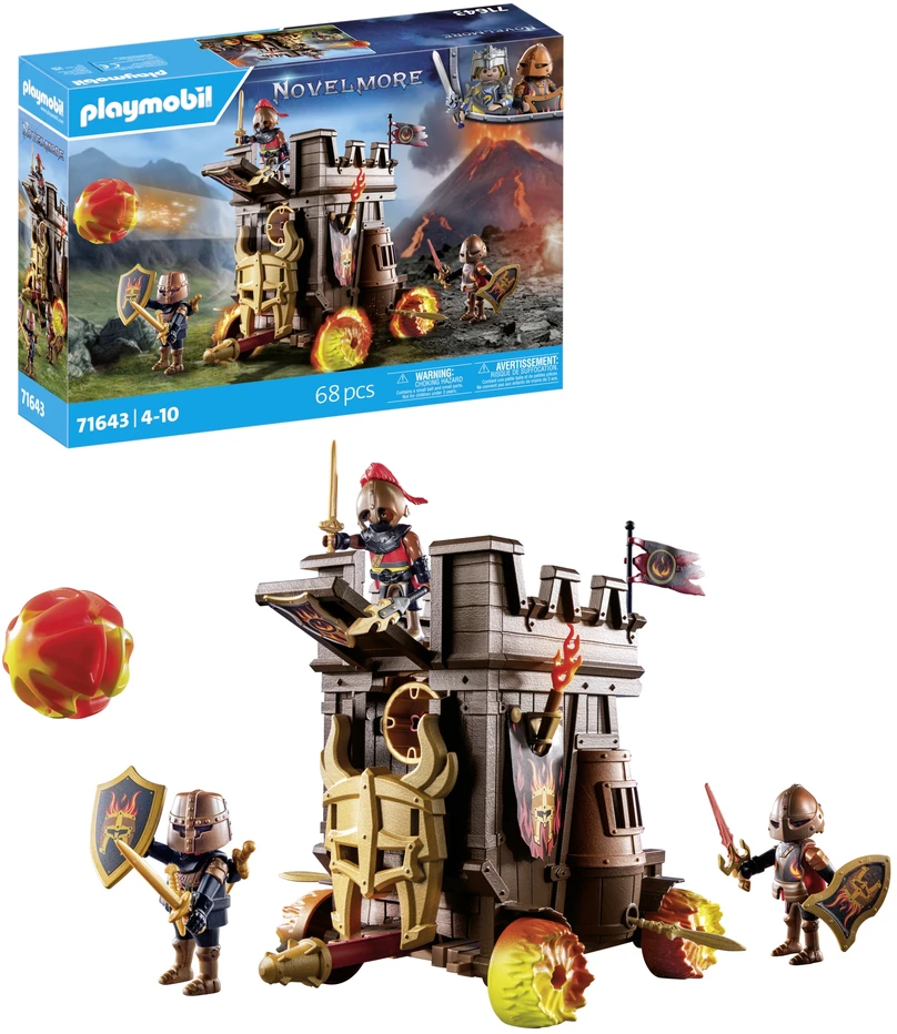 PLAYMOBIL 71643 Battle Wagon Novelmore Knights Fire Cannon Castle Series