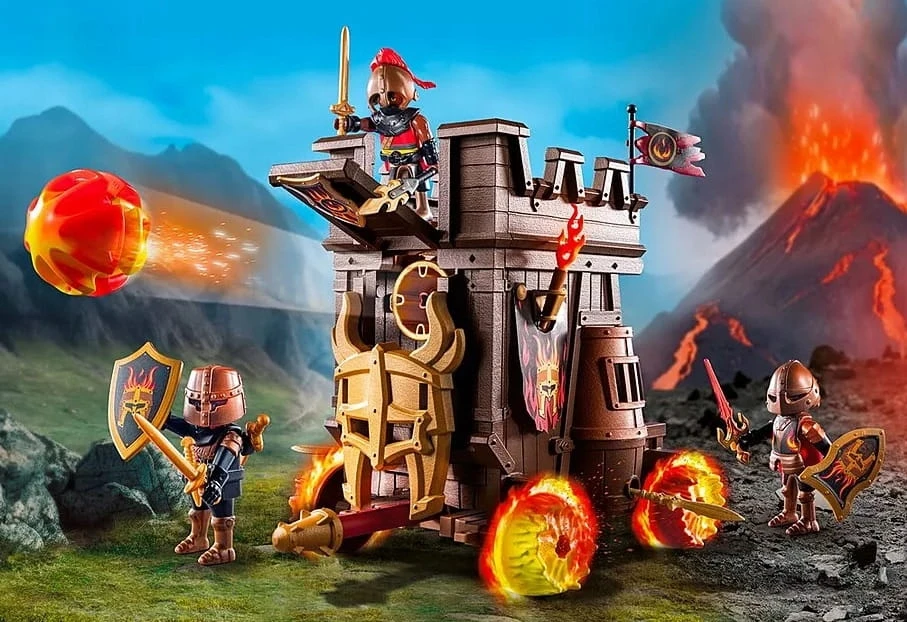PLAYMOBIL 71643 Battle Wagon Novelmore Knights Fire Cannon Castle Series