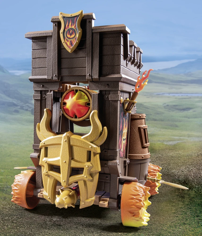 PLAYMOBIL 71643 Battle Wagon Novelmore Knights Fire Cannon Castle Series