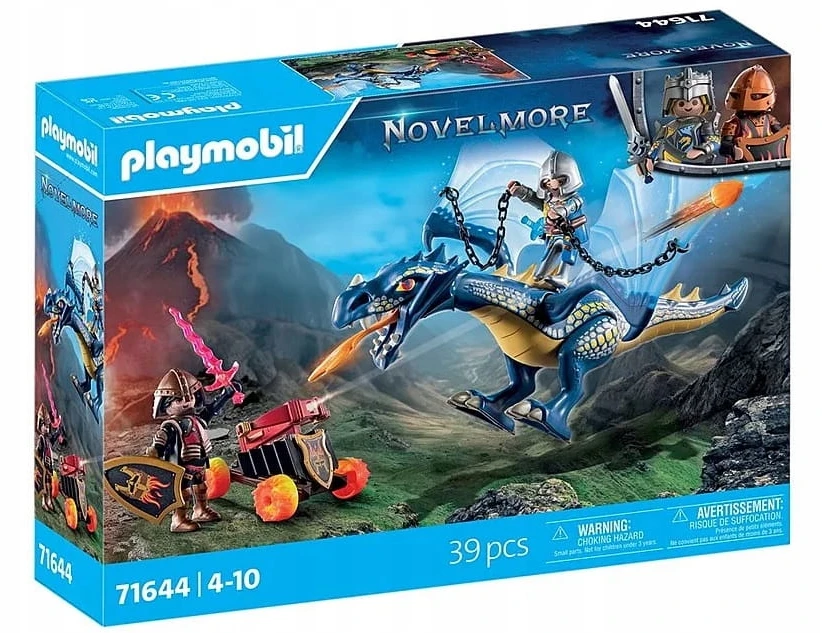 PLAYMOBIL 71644 Kariai su drakonais ir patranka, Novelmore, Drakonas, 39 dalys, Nuo 4 metų