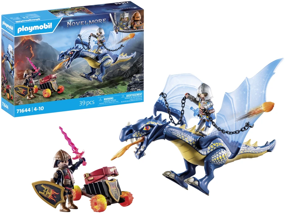 PLAYMOBIL 71644 Kariai su drakonais ir patranka, Novelmore, Drakonas, 39 dalys, Nuo 4 metų