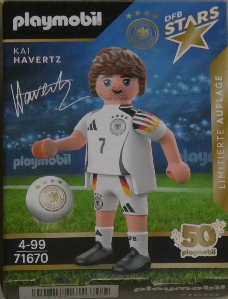 PLAYMOBIL 71670 futbolininkas DFB Kai Havertz, Vokietija