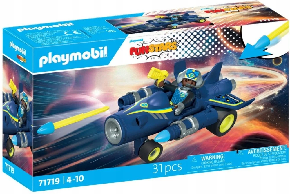 PLAYMOBIL - Funstars: Lenktynių kosminis lėktuvas (71719)
