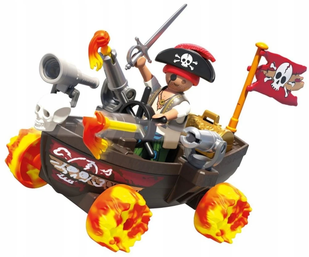 PLAYMOBIL 71720 Piratų laivo žaidimas, Funstars, 45 dalys, Nuo 4 metų