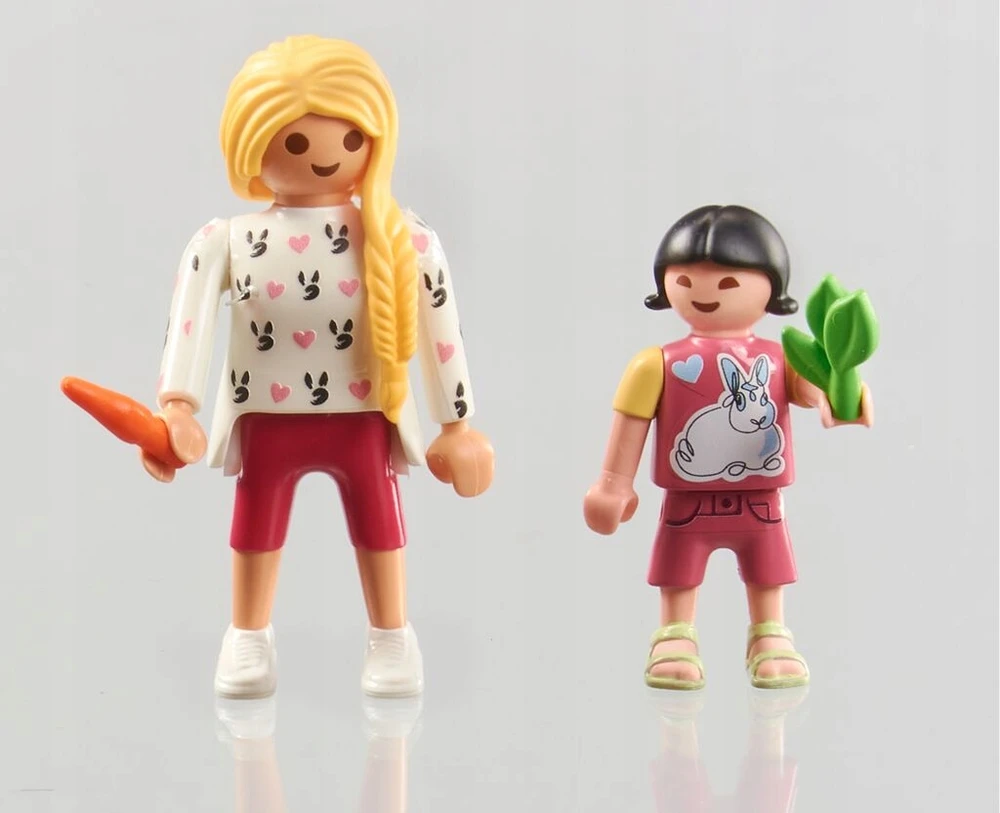 Playmobil Medinės kaladėlės mergaitėms su kiškučiais