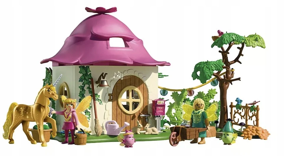 „Playmobil Princess Magic 71838“ jaukus fėjų namelis ir Auksinė vienaragis