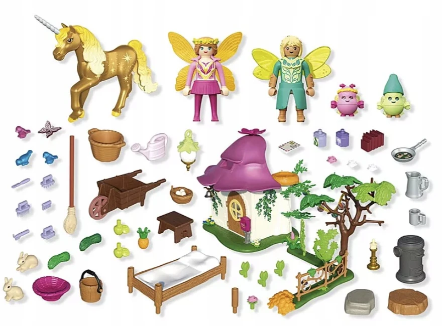 „Playmobil Princess Magic 71838“ jaukus fėjų namelis ir Auksinė vienaragis