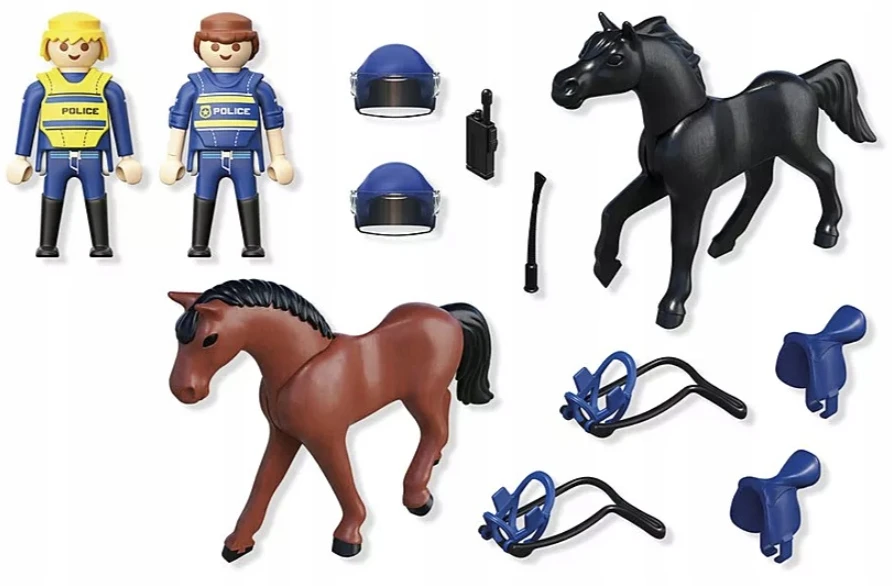 Playmobil 71877 2 raiteliai policininkai su savo arkliais