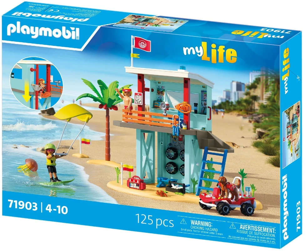 Playmobil My Life 71903 Muzikinis centro gelbėjimo ir paplūdimio vežimėlis