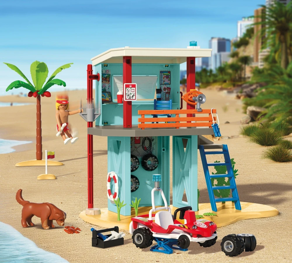 Playmobil My Life 71903 Muzikinis centro gelbėjimo ir paplūdimio vežimėlis