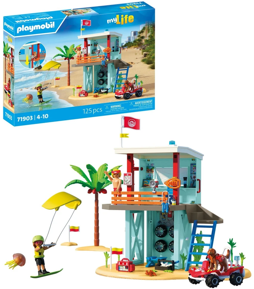 Playmobil My Life 71903 Muzikinis centro gelbėjimo ir paplūdimio vežimėlis
