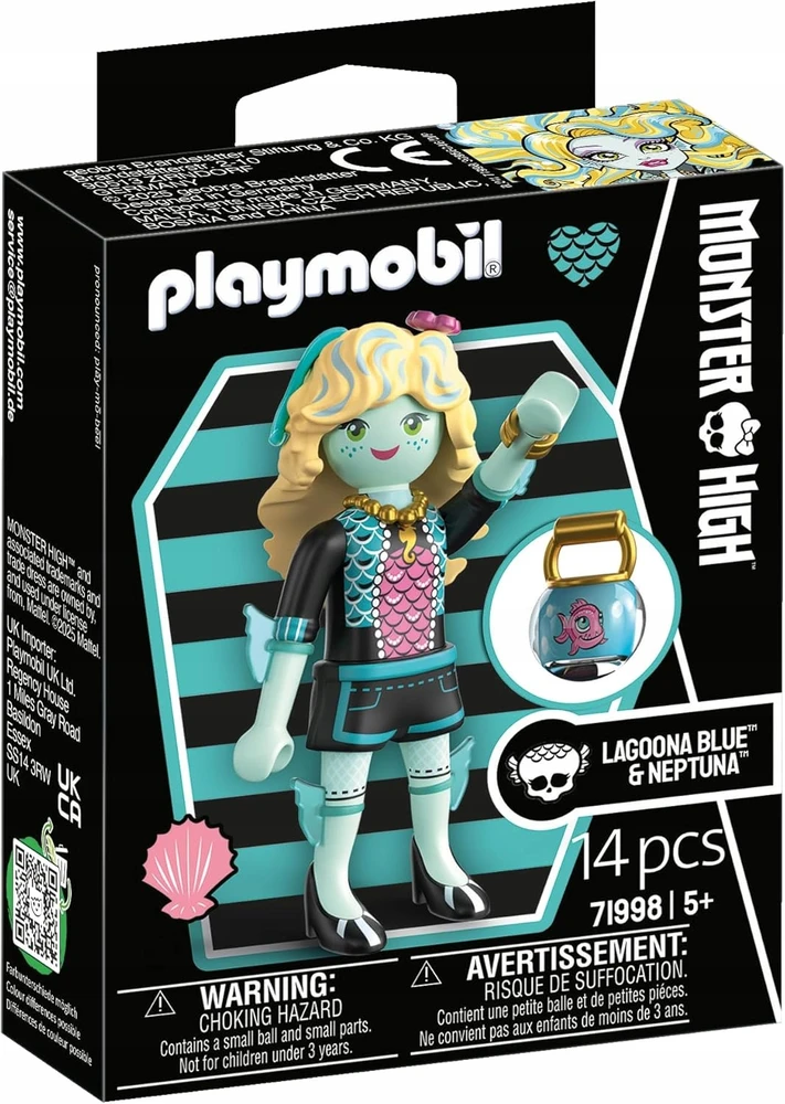 Konstruktoriaus Playmobil figūrėlė Monsterhigh Lagoona Mėlyna 71998