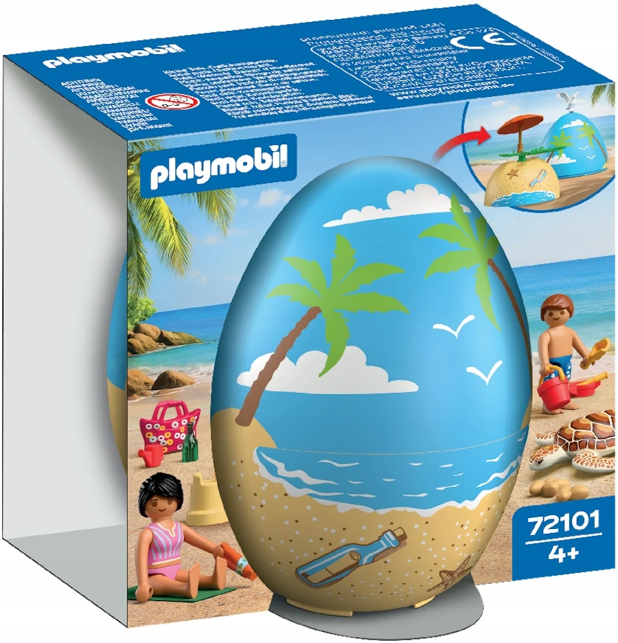 PLAYMOBIL - Žaislinis kiaušinis: atostogos paplūdimyje (72101)