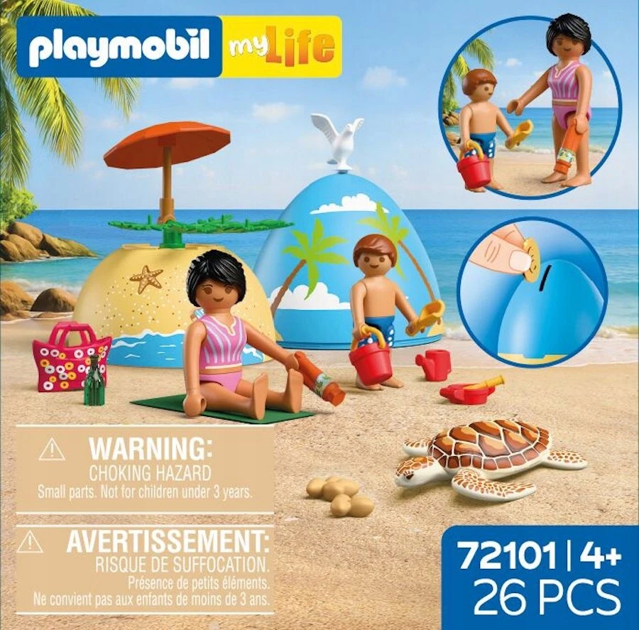 PLAYMOBIL - Žaislinis kiaušinis: atostogos paplūdimyje (72101)