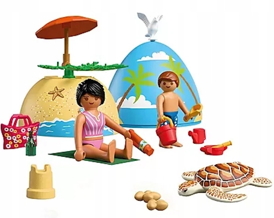 PLAYMOBIL - Žaislinis kiaušinis: atostogos paplūdimyje (72101)